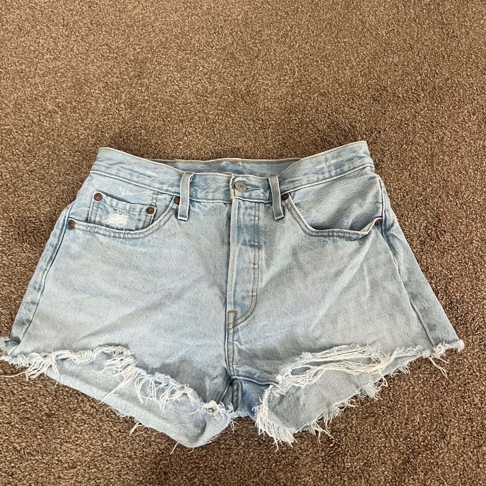 Levi 501 Light Wash Shorts